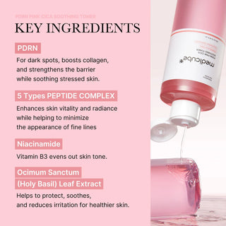 PDRN Pink Cica Soothing Toner, 250ml