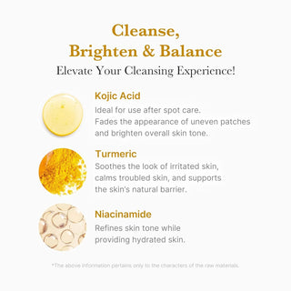 KOJIC ACID TURMERIC TONING CLEANSER 120g