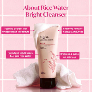 Rice Water Bright Cleansing Foam, 150ml