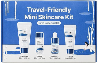 BIRCH JUICE TRIAL KIT  (CLEANSER 30ML+TONER 20ML+AMPOULE 10ML+CREAM 20ML)