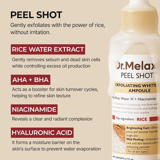 PEEL SHOT EXFOLIATING WHITE RICE AMPOULE 80ml