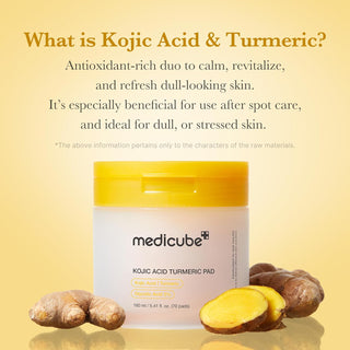 KOJIC ACID TURMERIC PAD  70pcs