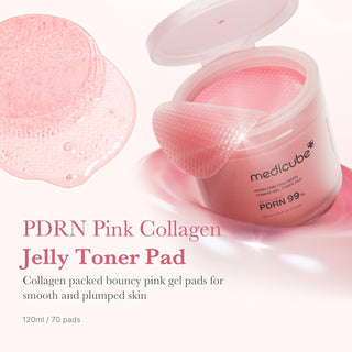 PDRN Pink Collagen Toning Gel Toner Pad, 70 Pads