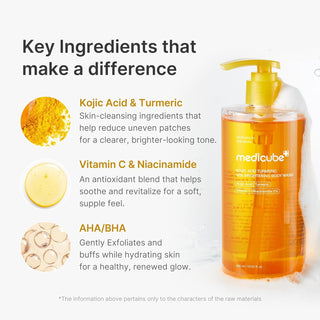 KOJIC ACID TURMERIC VITA BRIGHTENING BODY WASH 400ml