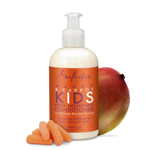 SheaMoisture - Kids, Extra-Nourishing Conditioner, Dry, Delicate Hair, Mango & Carrot, 227ml