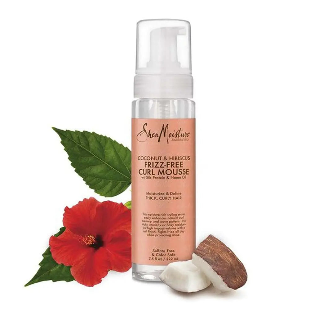 SheaMoisture - Frizz Free Curl Mousse, Coconut & Hibiscus, 222ml
