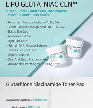 Glutathione Niacinamide Toner Pad (60 pads)