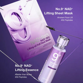 No.9 NMN BIO Lifting-sil Essence set(No.9 Full Face pack+Fabric Lifting Brand)