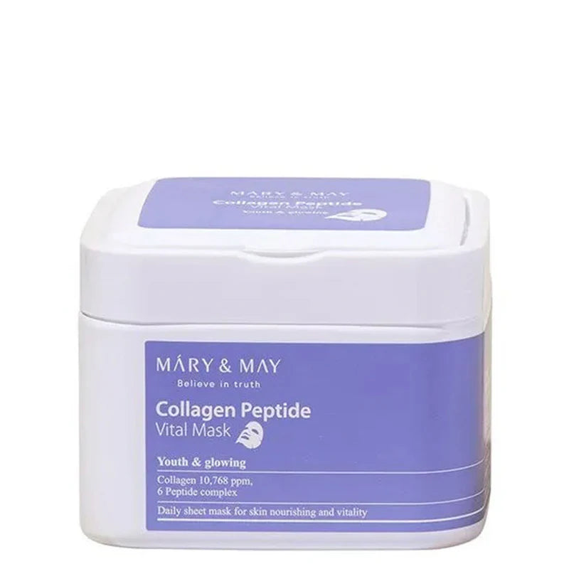 Mary&May - Collagen Peptide Vital Mask, 400ml 30 sheets