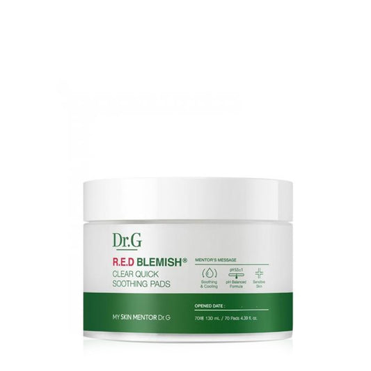 Dr.G - Red Blemish Clear Quick Soothing Pads, 70 Pads 130ml