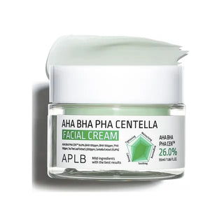 AHA BHA PHA Centella Facial Cream, 55ml