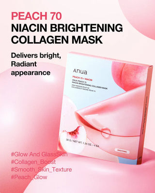 Peach 70 Niacin Brightening Collagen Mask (1ea)