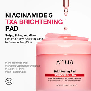 Niacinamide 5 % + TXA Brightening Pad, 60 Pads