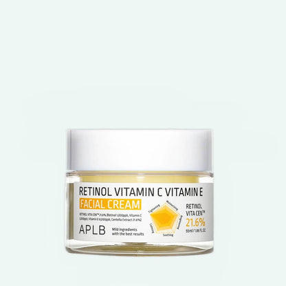 APLB - Retinol Vitamin C Vitamin E Facial Cream, 55ml