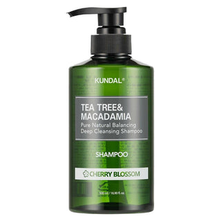 KUNDAL Tea Tree & Macadamia Deep Cleansing Shampoo Cherry Blossom 500ml