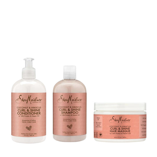 SheaMoisture - Coconut & Hibiscus Curly Hair Package